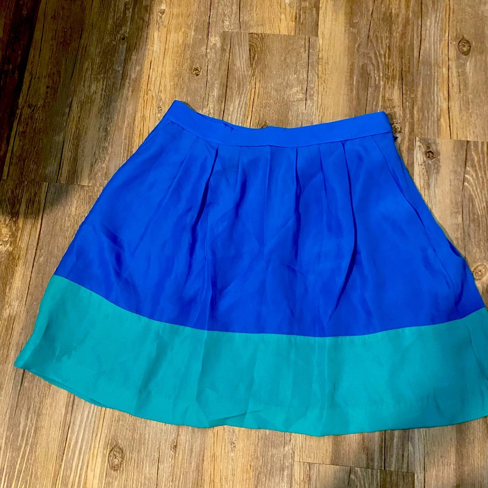 JCREW Color block skirt